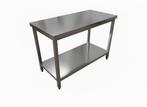 Diverse formaten RVS werktafels met bodemplaat, Ophalen of Verzenden, Nieuw