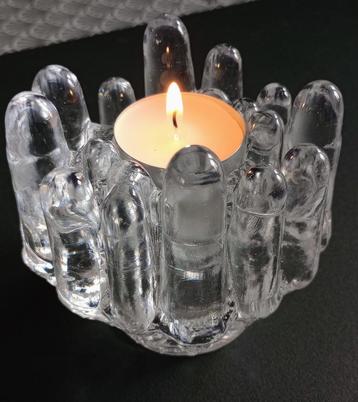 Kosta Boda Polar kristalglas kandelaar, Göran Warff, Zweden beschikbaar voor biedingen