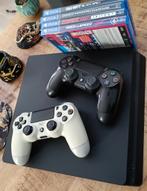 PlayStation 4 Slim 500GB + 2 controllers + 2 games, Met 2 controllers, Ophalen of Verzenden, Zo goed als nieuw, Slim