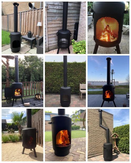 rvs terraskachel tuinkachel tuinhaard buitenhaard houtkachel, Tuin en Terras, Terrasverwarmers, Nieuw, Ophalen of Verzenden