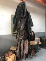 Leer leren jas jassen vintage retro Barbershop Harley biker, Ophalen, Zo goed als nieuw