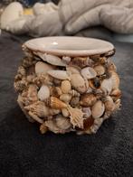 aardewerk plantenpotje met schelpen, Ophalen, Halfschaduw, Minder dan 100 cm