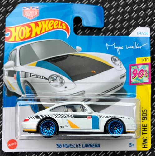 Hot Wheels '96 Porsche Carrera Hotwheels wit, Hobby en Vrije tijd, Modelauto's | Overige schalen, Nieuw, Ophalen of Verzenden