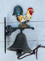 DEURBEL HAAN / GIETIJZER / €13,95, Ophalen of Verzenden, Huis en tuin decoratie Marie, Info@huisentuindecoratiemarie.nl, Peize