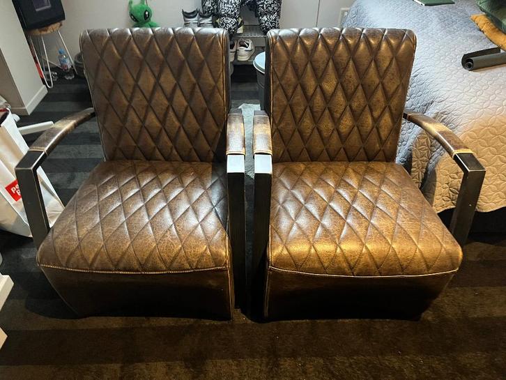 2 leuke fauteuils, Huis en Inrichting, Fauteuils, Gebruikt, 50 tot 75 cm, 75 tot 100 cm, Ophalen