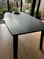 Eetkamertafel zwart, Huis en Inrichting, Tafels | Eettafels, Ophalen, 100 tot 150 cm, Eikenhout, 200 cm of meer