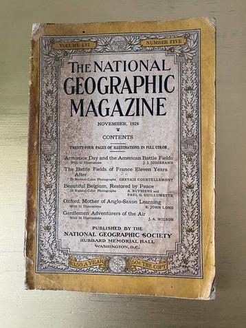 National Geographic Magazine - November 1929 beschikbaar voor biedingen