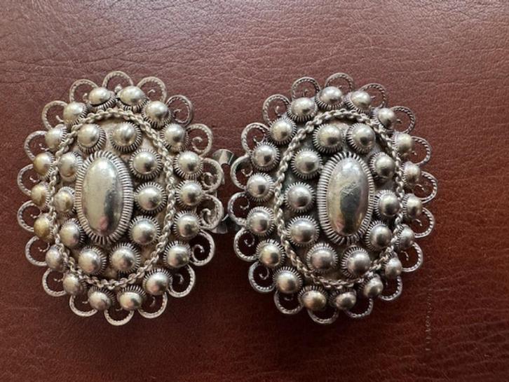 vintage zilveren haakgesp ZII zeeuwse knopen, Sieraden, Tassen en Uiterlijk, Antieke sieraden, Overige typen, Zilver, Ophalen of Verzenden