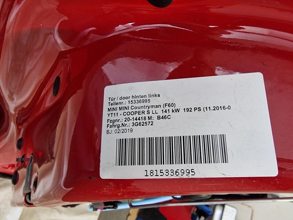 Mini Countryman (F60) Links achterdeur portier, Gebruikt, Deur, Links, Ophalen of Verzenden