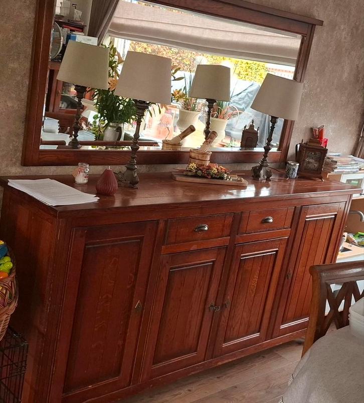 Dressoir met spiegel - Prachtige Opbergruimte!, Huis en Inrichting, Kasten | Dressoirs, Ophalen of Verzenden