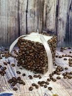 Sierkaars "Koffie" vierkant, Huis en Inrichting, Woonaccessoires | Kandelaars en Kaarsen, Nieuw, Wit, Kaars, Verzenden