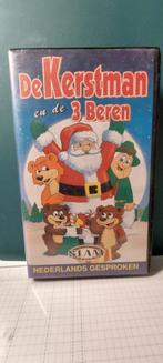 vintage jaren 90 videoband vhs de kerstman en de 3 beren, Cd's en Dvd's, VHS | Kinderen en Jeugd, Alle leeftijden, Ophalen of Verzenden