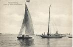 Oudewetering - Zeilen op het Braassemermeer - oud uit 1921, Ophalen of Verzenden, 1920 tot 1940, Gelopen, Zuid-Holland