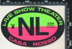 Sticker: Casa Rosso - Live Show Theater (1), Ophalen of Verzenden, Zo goed als nieuw, Bedrijf of Vereniging