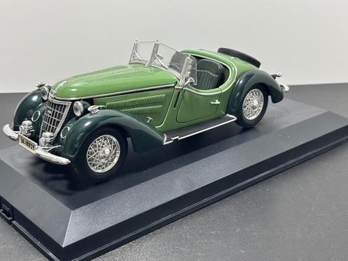 AUDI WANDERER W25K ROADSTER 1936 kleur groen, Hobby en Vrije tijd, Modelauto's | 1:18, Zo goed als nieuw, Auto, Overige merken