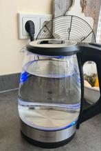 Royalty Line waterkoker glas RVS BPA-vrij, snel blauw licht, 2 liter of meer, Ophalen, Zo goed als nieuw, Rvs