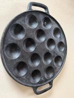 Poffertjesplaat - Gietijzer, Huis en Inrichting, Keuken | Potten en Pannen, Ophalen, Gebruikt, Gietijzer, Koekenpan of Braadpan