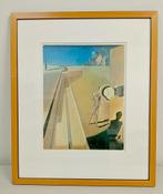 Litho: ossificatie van een treinstation- Salvador Dali,, Antiek en Kunst, Ophalen