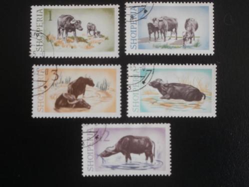 ALBANIE 1965; serie DIEREN, Postzegels en Munten, Postzegels | Thematische zegels, Gestempeld, Dier of Natuur, Verzenden