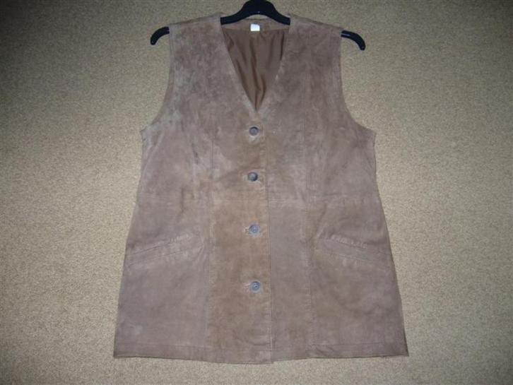 Prachtig suède leren gilet/bodywarmer mt 40 nog splinternw, Kleding | Dames, Jasjes, Kostuums en Pakken, Nieuw, Jasje, Maat 38/40 (M)