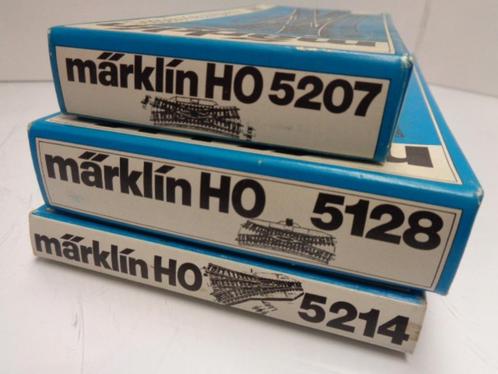 Marklin 5128 – 5207 – 5207 Elec. wissels (H0), Hobby en Vrije tijd, Modeltreinen | H0, Gebruikt, Rails, Wisselstroom, Märklin