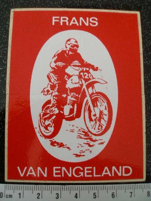 sticker Frans van Engeland motorcross motocross, Verzamelen, Stickers, Zo goed als nieuw, Sport, Verzenden