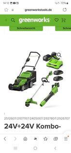 Set van grasmaaier trimmer en bladblazer, Tuin en Terras, Hand-tuingereedschap, Ophalen, Gebruikt, Overige soorten, Greenworks