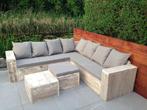 Steigerhout Loungebank Hoekbank, Tuin en Terras, Nieuw