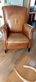 leren fauteuil, gratis ophalen, Huis en Inrichting, Ophalen, Gebruikt, Klassiek, 50 tot 75 cm