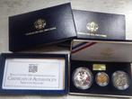 1994 USMint WorldCup 3 Coins $5 Goud $1Silver, Ophalen of Verzenden, Noord-Amerika, Setje, Goud