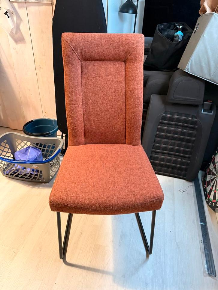 6 Henders & Hazel Malene eetkamerstoelen, Huis en Inrichting, Stoelen, Zo goed als nieuw, Vijf, Zes of meer stoelen, Stof, Overige kleuren