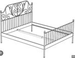 Vintage Prinsessenbed, Huis en Inrichting, Ophalen, Gebruikt, Wit, Tweepersoons