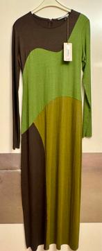 MALIPARMI Lange Jurk Maat S - Nieuw! Bruin en groen, Kleding | Dames, Jurken, Nieuw, Ophalen of Verzenden, Maat 36 (S), Maliparmi