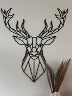 Wand decoratie hert geometrisch hout, Ophalen, Zo goed als nieuw