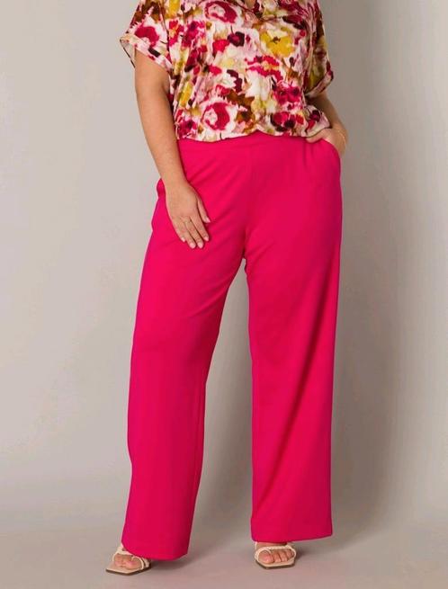 Fuchsia pantalon Nadeche van Yesta Maat 54/56 (4), Kleding | Dames, Grote Maten, Nieuw, Broek of Spijkerbroek, Roze, Ophalen of Verzenden