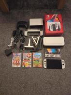 Nintendo Switch OLED + Pro Controller + 3 Games + 256GB SD, Ophalen of Verzenden, Zo goed als nieuw, Switch OLED