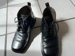 Zwarte leren boots, maat 42-Paolo bonanni, Ophalen of Verzenden, Gedragen, Zwart, Boots