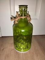 Groene fles lantaarn met lampjes, Ophalen