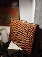 Vintage Gevlochten Koffer - Opvallend Design, Ophalen of Verzenden