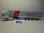 HERPA 1:87, DAF 95-XF+Koel-Oplegger MANFRED BRAND Zie Foto`s, Ophalen of Verzenden, Zo goed als nieuw, Bus of Vrachtwagen, Herpa