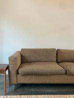 Gratis: Pilat & Pilat Bank - Okergeel/Grijs Gemêleerd, Huis en Inrichting, Banken | Bankstellen, Ophalen, Gebruikt, 75 tot 100 cm