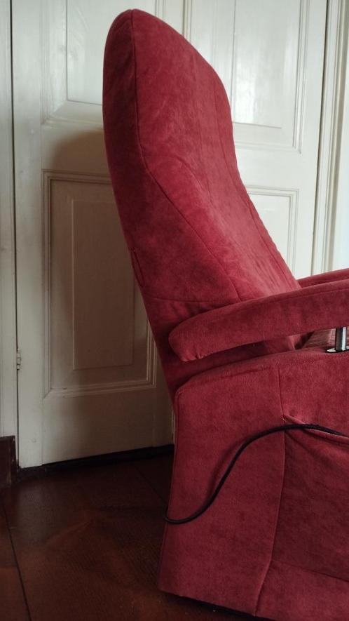 sta-op stoel / verstelbare relax-fauteuil, ideaal v ouderen!, Huis en Inrichting, Fauteuils, Zo goed als nieuw, Metaal, Stof, 50 tot 75 cm