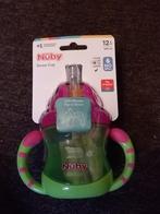 NIEUW Nuby straw cup groen/roze, Ophalen of Verzenden, Nieuw