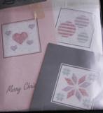 Compleet borduurpakket voor 3 verschillende kerst kaarten, Ophalen of Verzenden, Zo goed als nieuw, Patroon