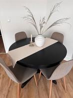 Uitschuifbare eettafel - Perfect voor elke gelegenheid!, Gebruikt, 100 tot 150 cm, Rond, Ophalen of Verzenden