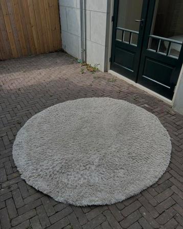 Rond, grijs vloerkleed (200x200) - Zo goed als nieuw! beschikbaar voor biedingen