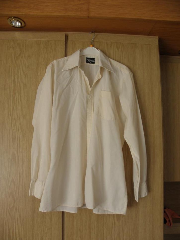 Dun luchtig geel katoenen polyester overhemd ROGER 40 M goed, Kleding | Heren, Overhemden, Gedragen, Halswijdte 39/40 (M), Geel