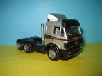 Truck  grijs  MERCEDES  3-asser   Herpa, Ophalen of Verzenden, Zo goed als nieuw, Bus of Vrachtwagen, Herpa
