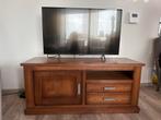 Houten TV Meubel met Opbergruimte, Ophalen, Gebruikt, 100 tot 150 cm, Eikenhout