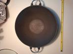 Bodum gietijzeren wok met deksel, Ophalen, Zo goed als nieuw, Gietijzer, Wok